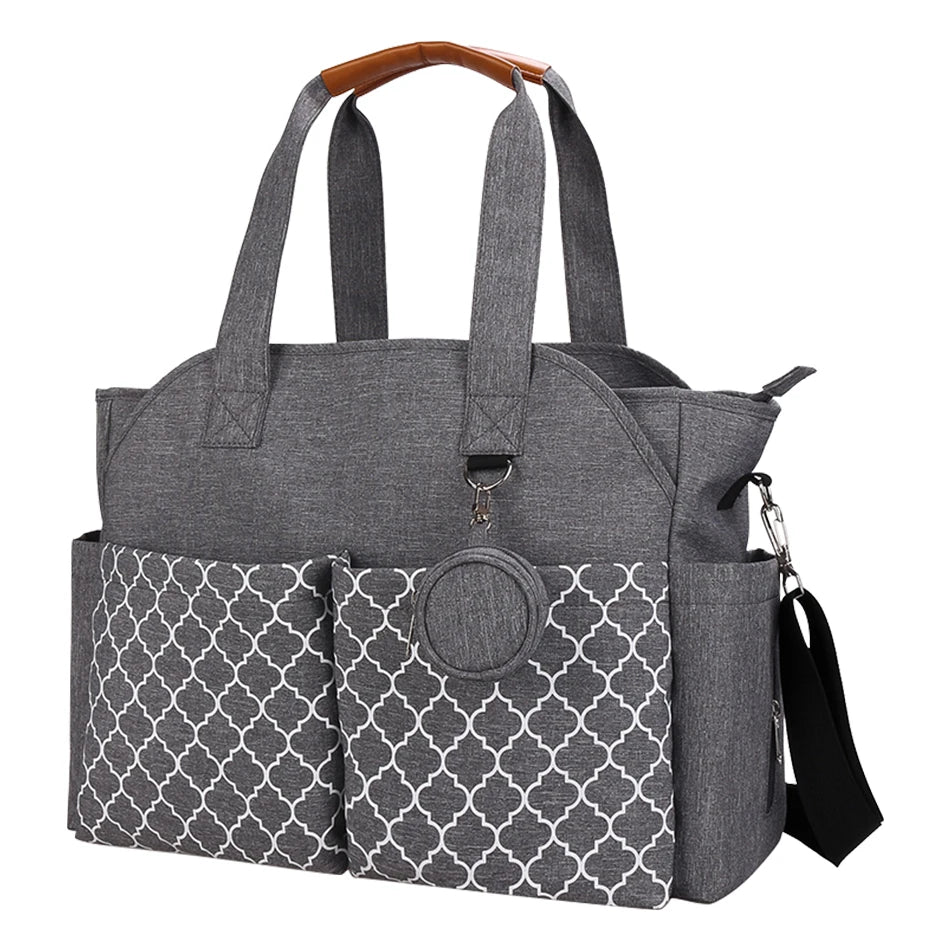 Adjustable Messenger Diaper Bag with Pacifier Holder