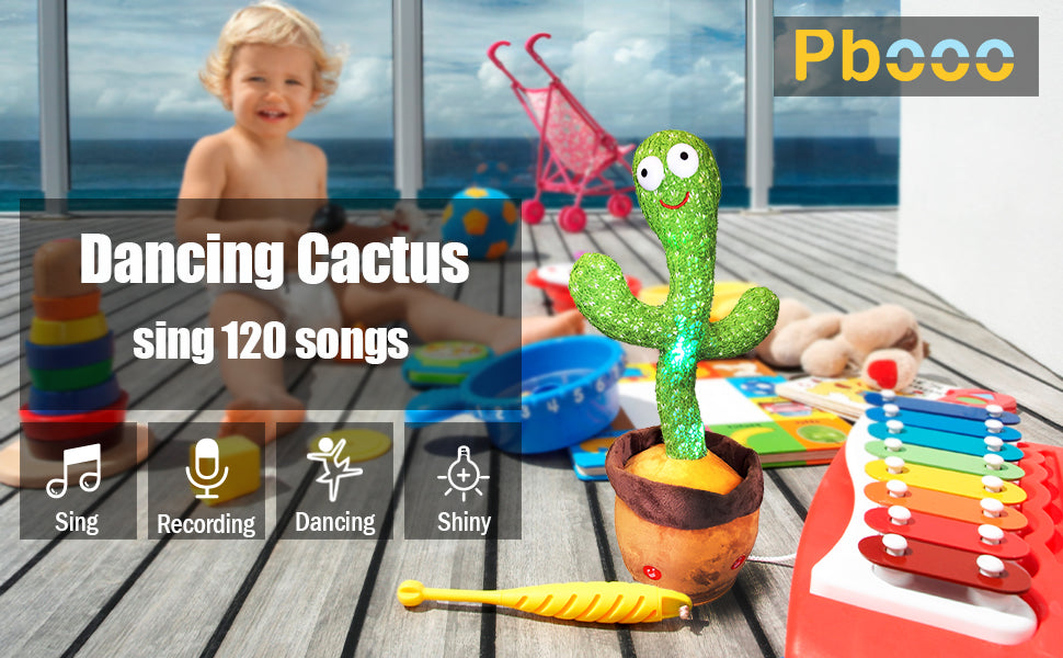 Dancing Talking Cactus Toy for Toddlers